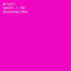 #F107C1 - Shocking Pink Color Image