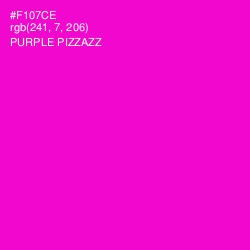 #F107CE - Purple Pizzazz Color Image