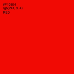 #F10904 - Red Color Image