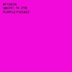 #F10ADA - Purple Pizzazz Color Image