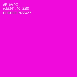 #F10ADC - Purple Pizzazz Color Image
