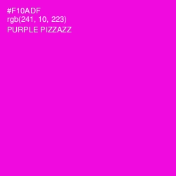 #F10ADF - Purple Pizzazz Color Image