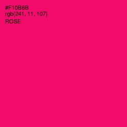 #F10B6B - Rose Color Image