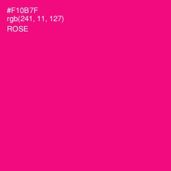 #F10B7F - Rose Color Image