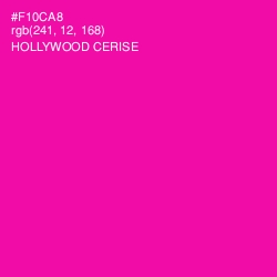 #F10CA8 - Hollywood Cerise Color Image