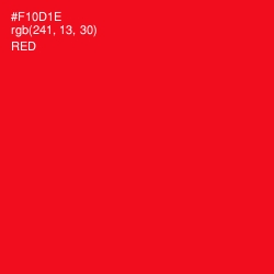 #F10D1E - Red Color Image