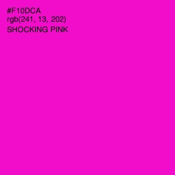 #F10DCA - Shocking Pink Color Image