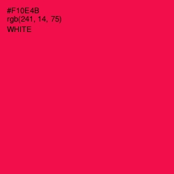 #F10E4B - Razzmatazz Color Image