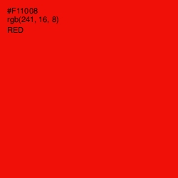 #F11008 - Red Color Image