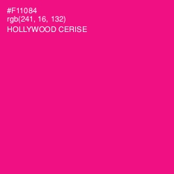#F11084 - Hollywood Cerise Color Image