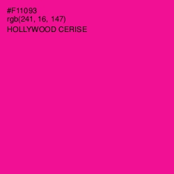 #F11093 - Hollywood Cerise Color Image