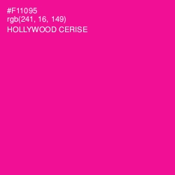 #F11095 - Hollywood Cerise Color Image