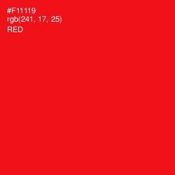 #F11119 - Red Color Image
