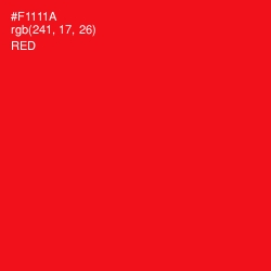 #F1111A - Red Color Image