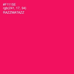 #F1115E - Razzmatazz Color Image