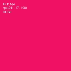 #F11164 - Rose Color Image