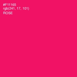 #F11165 - Rose Color Image