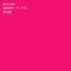 #F1116F - Rose Color Image