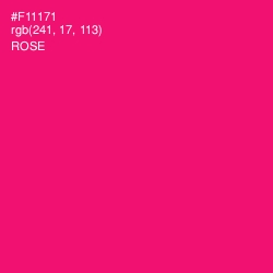 #F11171 - Rose Color Image