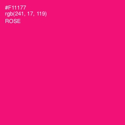 #F11177 - Rose Color Image