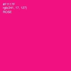 #F1117F - Rose Color Image