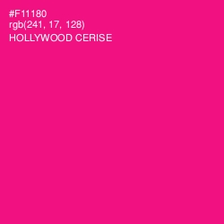 #F11180 - Hollywood Cerise Color Image