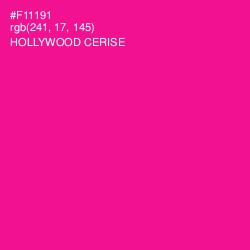 #F11191 - Hollywood Cerise Color Image