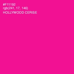 #F11192 - Hollywood Cerise Color Image