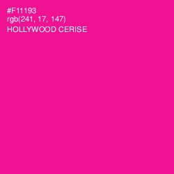 #F11193 - Hollywood Cerise Color Image