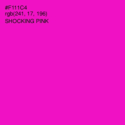 #F111C4 - Shocking Pink Color Image