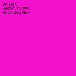 #F111CA - Shocking Pink Color Image