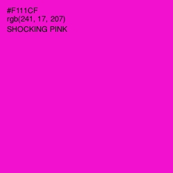 #F111CF - Shocking Pink Color Image