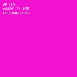 #F111D1 - Shocking Pink Color Image