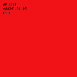 #F11218 - Red Color Image