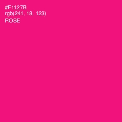 #F1127B - Rose Color Image