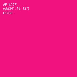 #F1127F - Rose Color Image