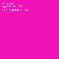 #F112B9 - Hollywood Cerise Color Image