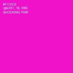 #F112CE - Shocking Pink Color Image