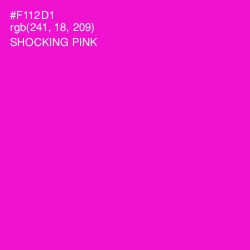 #F112D1 - Shocking Pink Color Image
