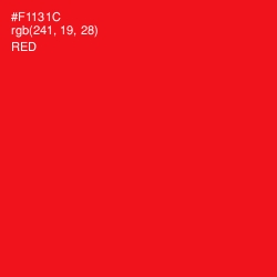 #F1131C - Red Color Image