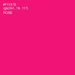 #F11375 - Rose Color Image
