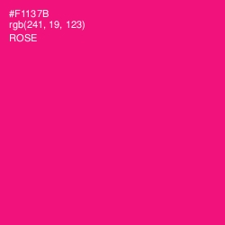 #F1137B - Rose Color Image