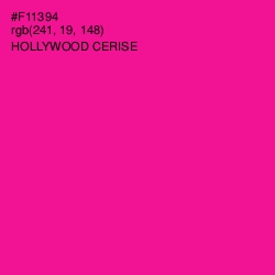 #F11394 - Hollywood Cerise Color Image