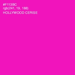 #F113BC - Hollywood Cerise Color Image