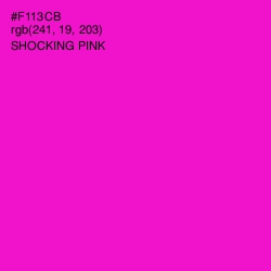 #F113CB - Shocking Pink Color Image