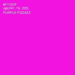 #F113DF - Purple Pizzazz Color Image