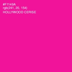 #F1149A - Hollywood Cerise Color Image