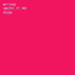 #F11560 - Rose Color Image