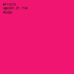 #F11572 - Rose Color Image