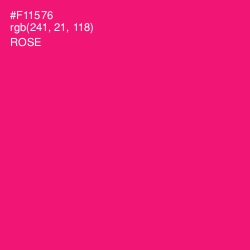 #F11576 - Rose Color Image